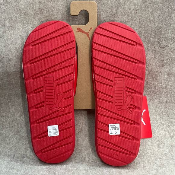 Puma Red Cool Cat 2.0 Men’s Slides Size 13 - Picture 4 of 8